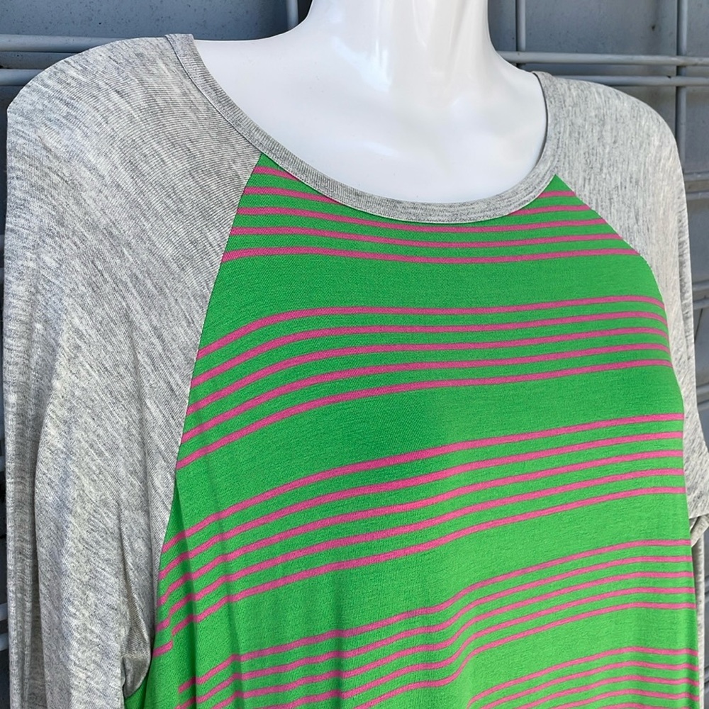 LulaRoe Striped Randy Top-#0302 - Picture 8 of 12
